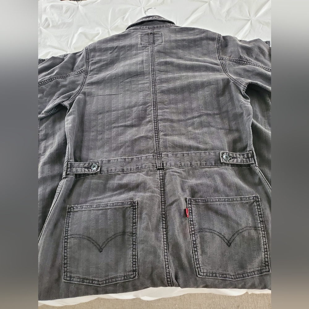 Levi's Dark Gray Relaxed Men's Overalls - Picture 5 of 5